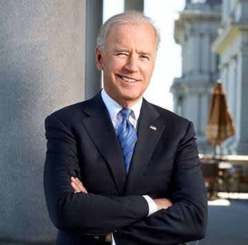 joe biden winking at the camera